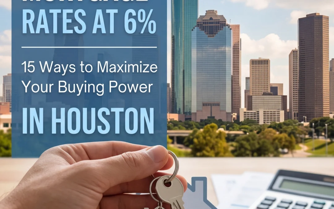 Mortgage Rates at 6%: 15 Ways to Maximize Your Buying Power in Houston