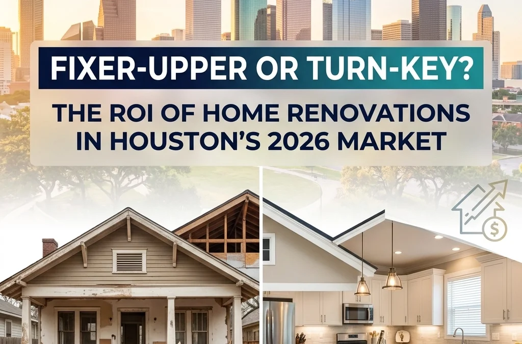 Fixer-Upper or Turn-Key? The ROI of Home Renovations in Houston&rsquo;s 2026 Market
