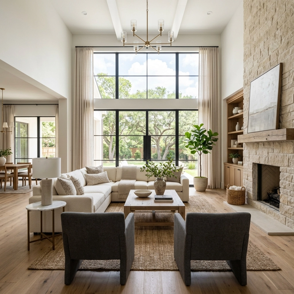 Staged Houston Home Interior