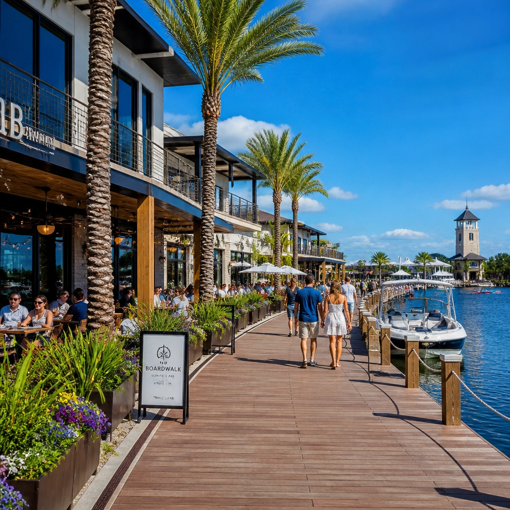 Boardwalk at Towne Lake in Cypress