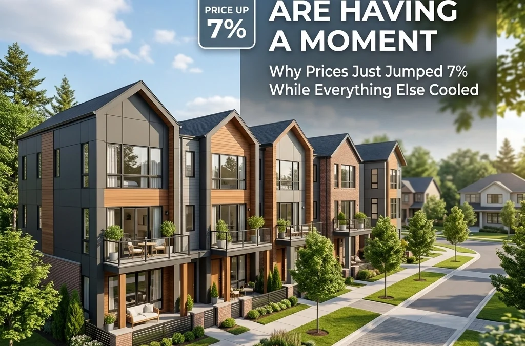 [HERO] Townhomes Are Having a Moment: Why Prices Just Jumped 7% While Everything Else Cooled