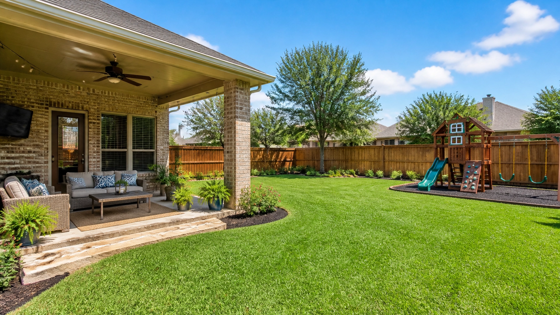 Suburban Backyard