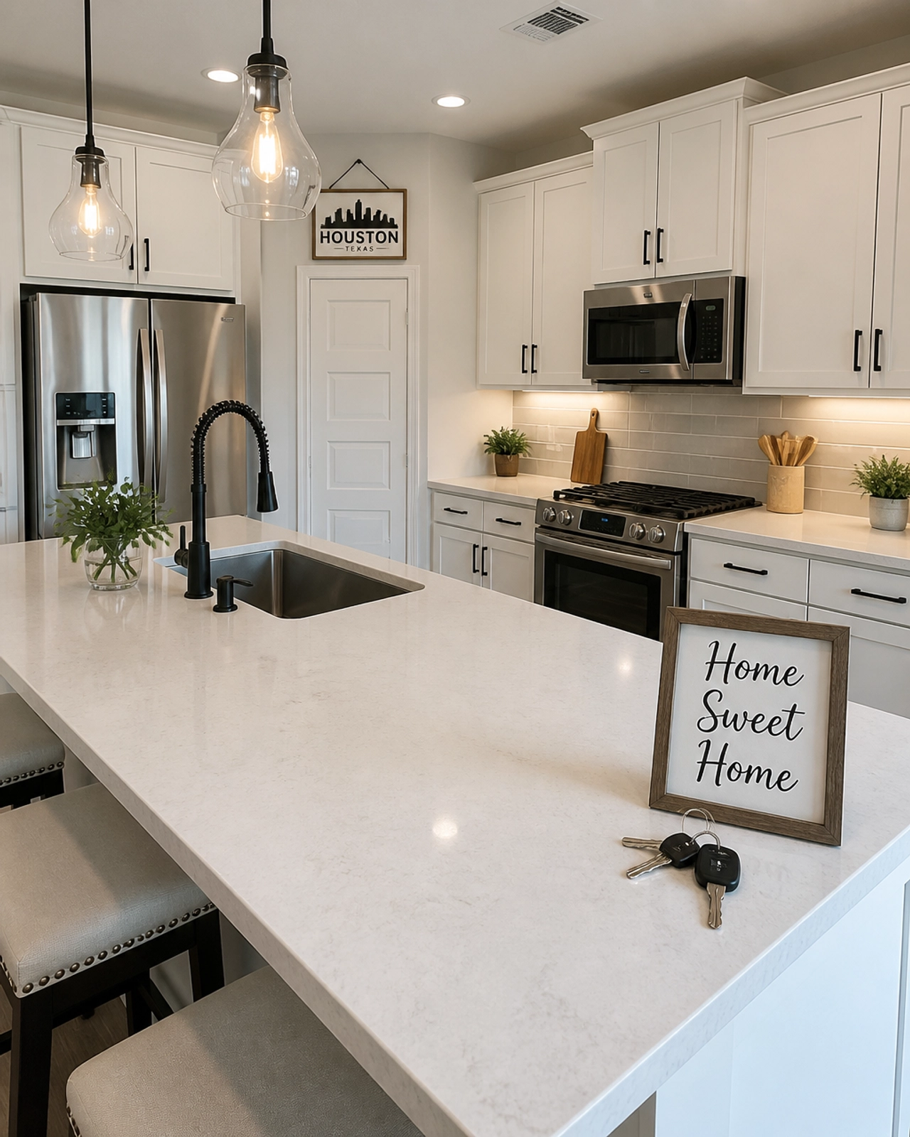 Modern renovated Houston kitchen