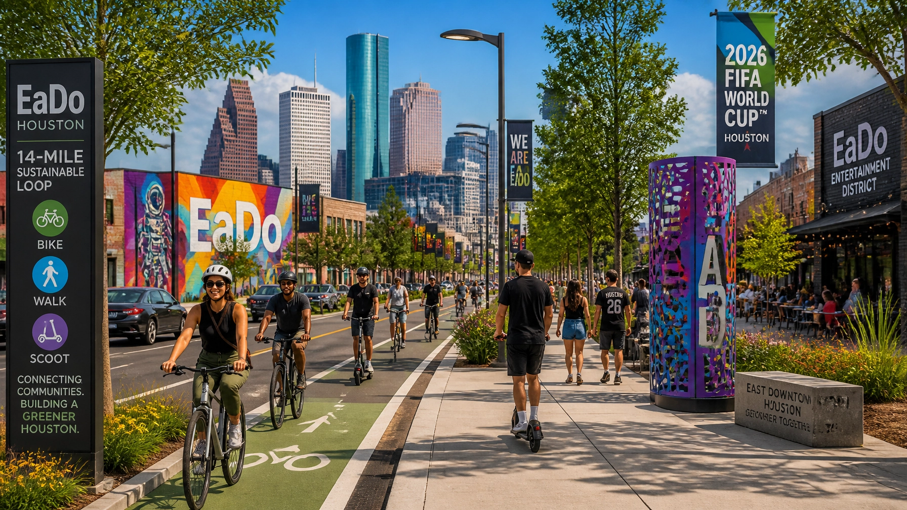The new 14-mile sustainable loop making EaDo and the Inner Loop more walkable