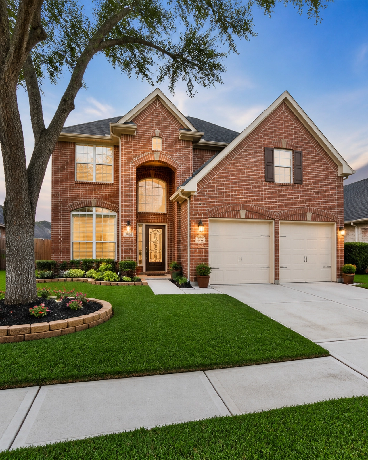A typical suburban family home in Katy, Texas