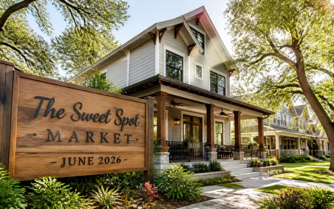 A beautiful modern craftsman-style home in the Houston Heights during a bright June afternoon.