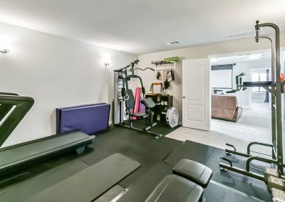 Home gym space in Katy, Texas property for sale by Bexley Realty Group.