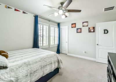 Bedroom interior showcasing Katy Texas property listing by Bexley Realty Group.