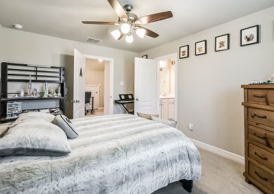 Bedroom interior in Katy, Texas property listing by Bexley Realty Group.
