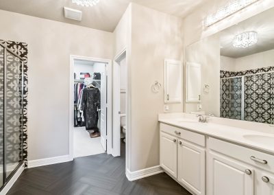 Luxury bathroom interior in Katy, Texas property listing.