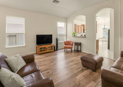 Living room interior of a Katy, Texas property for sale by Bexley Realty Group.