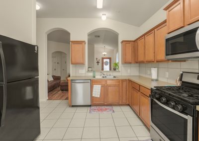 Kitchen interior of a Katy, Texas property for sale by Bexley Realty Group.