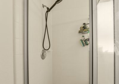 Modern shower in Katy, Texas property for sale.
