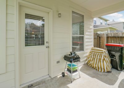 Exterior of Katy, Texas home for sale with patio and grill