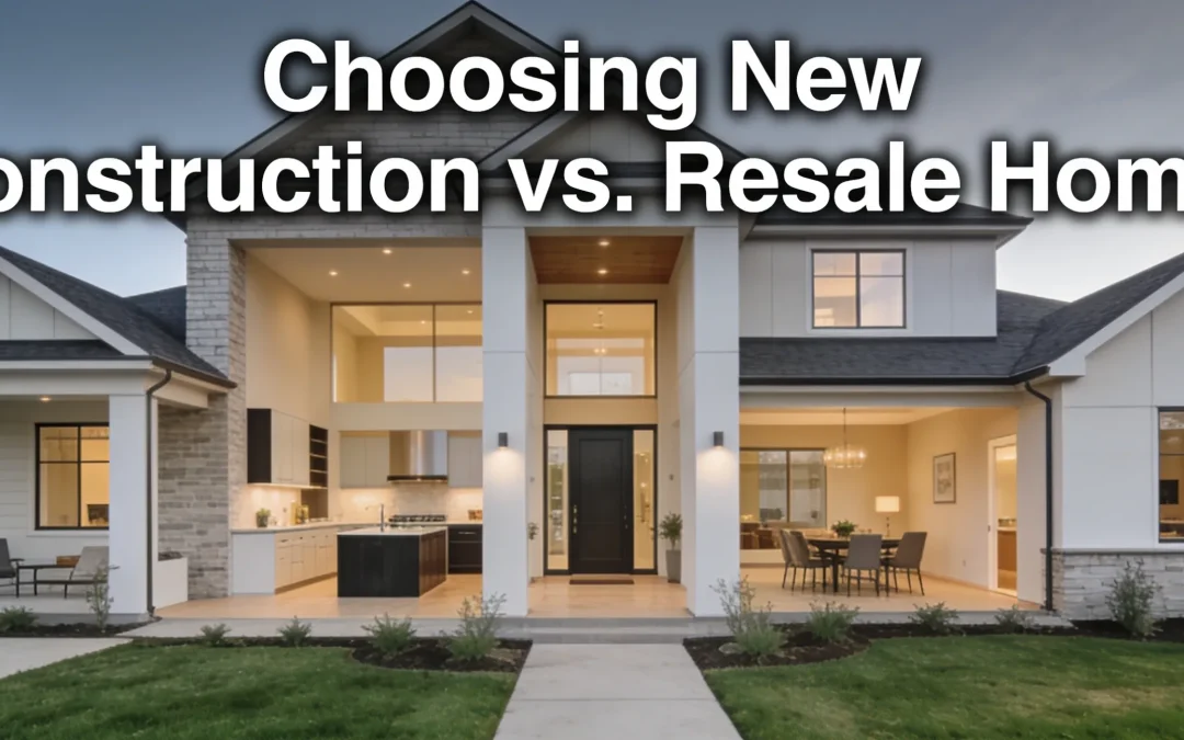 New construction homes offer modern layouts, energy-efficient systems, and customizable features that resale homes typically